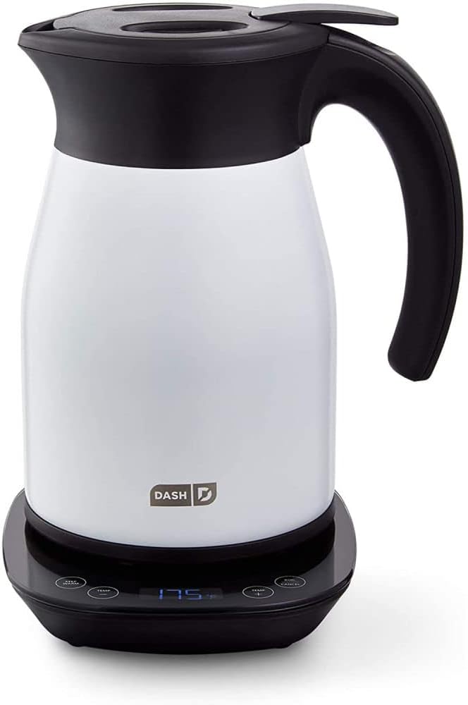Dash Insulated Electric Kettle, Cordless Hot Water Kettle - Matte White, 57oz/1.7L