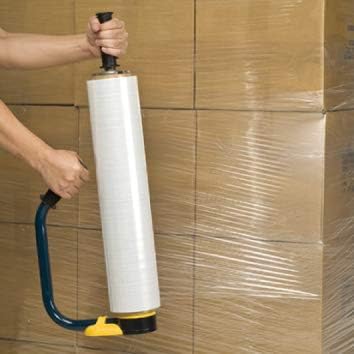 WOD SF-755 Durable Plastic Hand-Saver Lightweight Compact Stretch Film Wrap Holder & Dispenser Designed - Ideal for Shrink Film Wrapping Applications: Fits Any 3" in. Core (1-Pair)