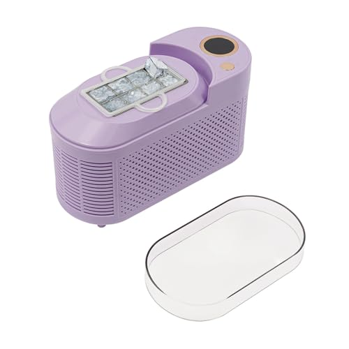 Portable Ice Maker, 12V DC Adapter, Makes 8 Cubes in 10 Mins, Mini Countertop Machine for Home Office Camping RV Bar Parties