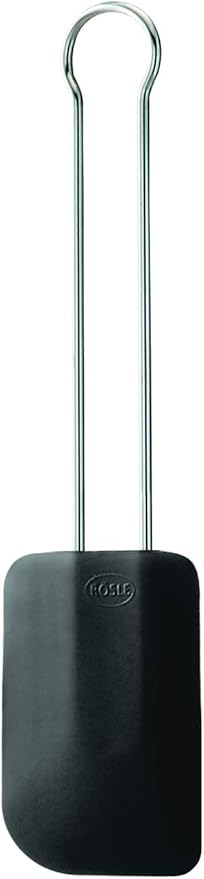 Rosle Rosle Stainless Steel & Silicone Flexible Spatula, 12-Inch, Black