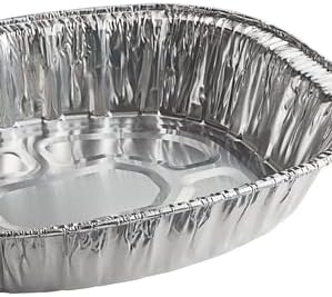 Disposable Oval Roasting Pan - Durable Turkey Roaster Pans Extra Large, Heavy-Duty Aluminum Foil, Deep, Oval Shape for Chicken, Meat, Brisket, Roasting, Baking, Recyclable (20)