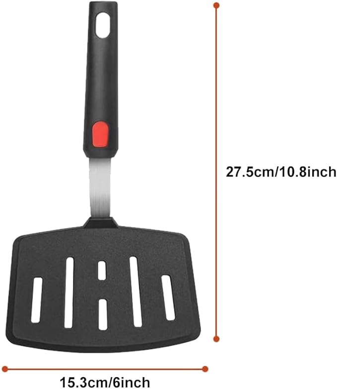 Tenta tenta kitchen Silicone Fish Spatula Turner Wide Pancake Spatulas for Nonstick Cookware Pans Omelette Egg Spatula 600°F Heat-Resistant Kitchen Silicone Utensils