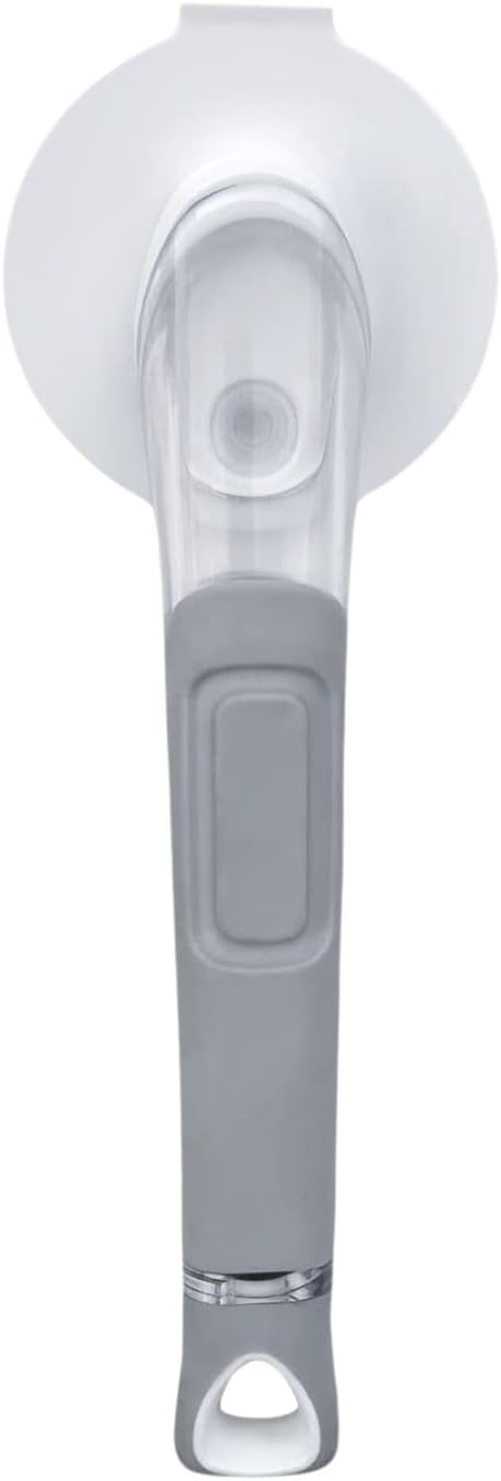 The Original Smiling Handle with Soap Dispensing for The Smiling Sponge with Smilyeez Caddy, Dishwand with Sponges, and 2 Scrub Mojis (Black)
