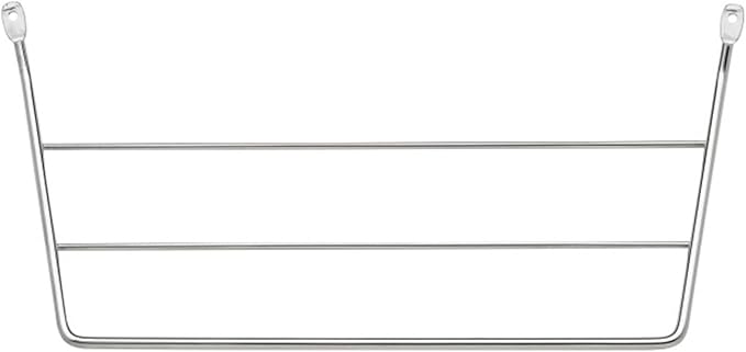 Rev-A-Shelf Under Sink Towel Holder for Kitchen/Bathroom Cabinets, Door Mount Wire Dish Rag Rack Hanger, Holds 3 Folded Wipe, 2 Pack, Chrome, 563-32 C
