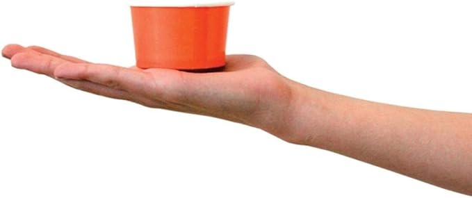 UNIQ 1000-Count 4 oz Paper Ice Cream Cups Orange Color | Perfect for Halloween, Holidays & Parties | Small Disposable Food & Dessert Bowls | Frozen Dessert Supplies