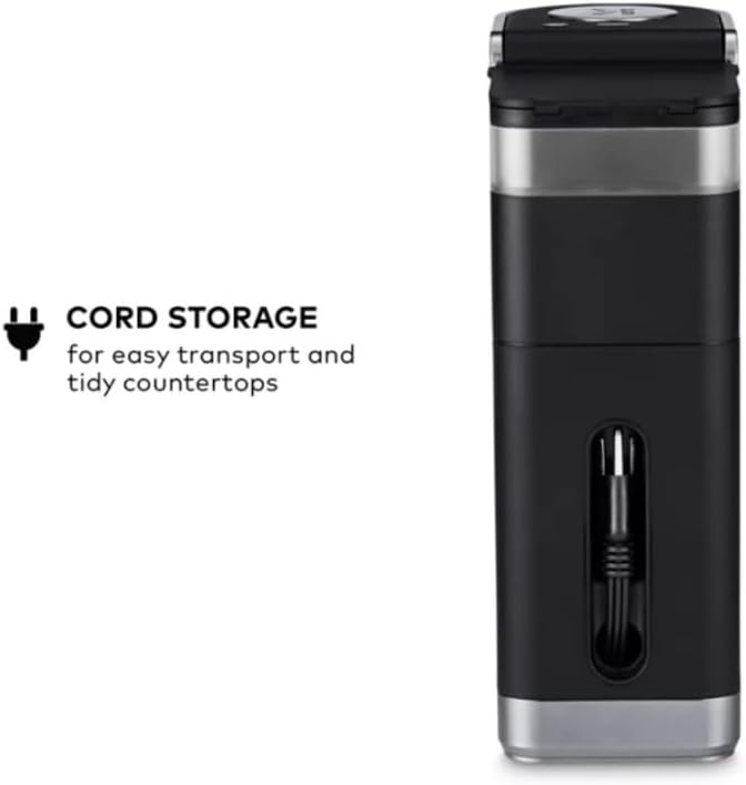Keurig K-Mini Plus Single Serve Coffee Maker, with 5-inch Brewer, 6 to 12 Pounds Brew Size, K-Cup Pod and Cord Storage (Black)
