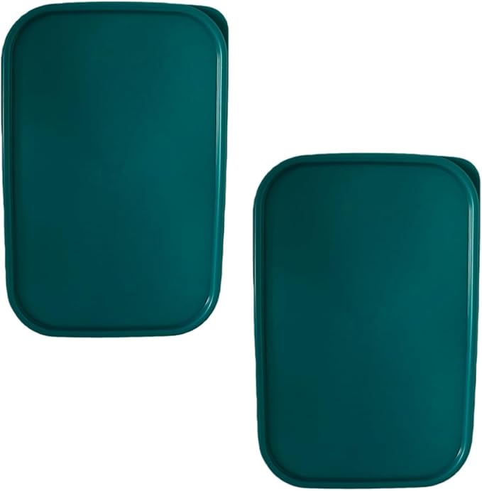 NewTupperware Modular Mates 1610 Rectangular Replacement Seal (LID ONLY) 10.75" X 7" Set of 2 (Mysterious Green)
