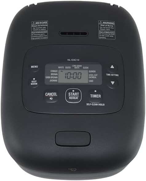 Zojirushi NL-EAC10BA Micom Rice Cooker & Warmer 5.5 Cups, Black