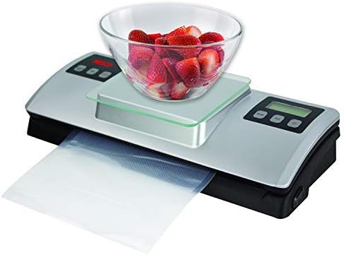 Nesco VSS-01 Automatic Food Vacuum Sealer with Digital Scale and Bag Starter Kit, Silver