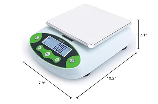 U.S. Solid Digital Analytical Balance 3kg x 0.01g, High Precision Lab Scale, 500g Calibration Weight, 10 Weighing Units, AC 100V-240V & DC 9V, Piece Counting
