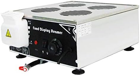 Electric Food Steamer 4 Outlet Mini Steam snack dimsum Showcase Movable Chinese Style Breakfast Display Machine Bamboo Basket