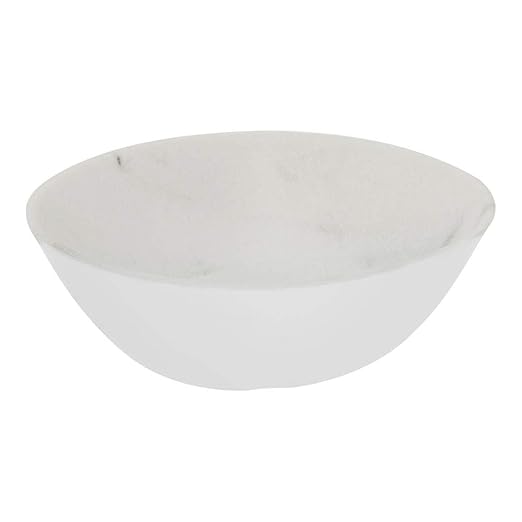 Carlisle FoodService Products Ridge Reusable Plastic Bowl for Home and Restaurant, Melamine, 52 Ounces, Marble