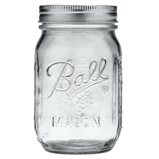 Ball Regular Mouth Glass Mason Jars with Lids and Bands, Used for Canning (Pint, 16 Ounce (Pack of 6))