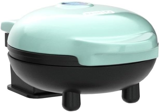Dash Mini Maker Set - Customized Treat Maker - Supports Multi-Function Cooking - Easy Cleanup and User-Friendly Design - Aqua - Waffle & Griddle Irons