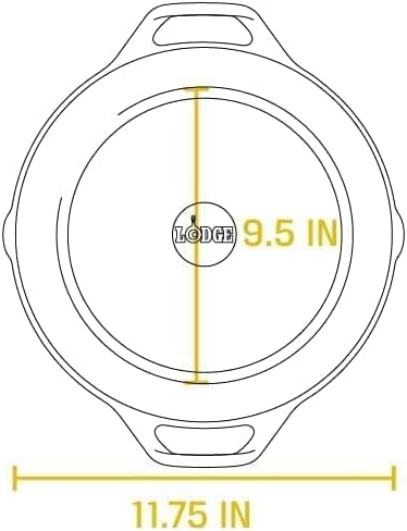 Lodge 12 Inch Pre-Seasoned Cast Iron Skillet - Dual Assist Handles - Use in the Oven,on the Stove,on-the Grill,or Over a Campfire - Black,(Pack of 3)