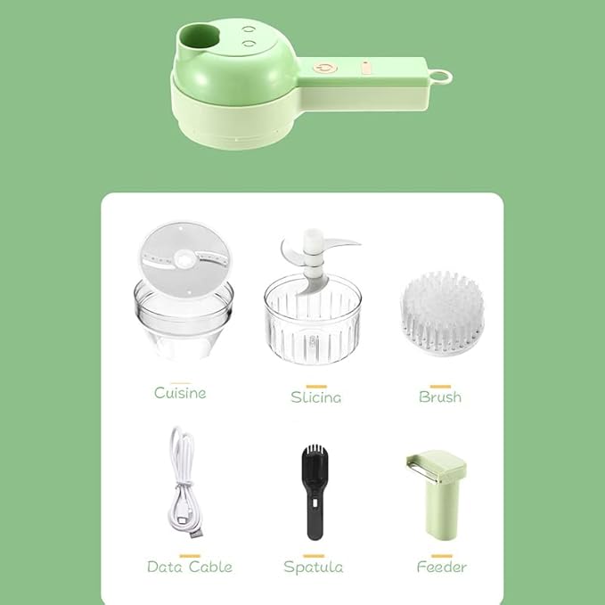 Cordless Garlic Chopper, Handheld Vegetable Chopper for Home Kitchen, Electric Wireless Food Chopper for Garlic Pepper Chili Onion(Food Chopper)