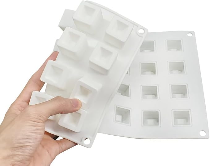 Epoxy Resin DIY Ice Cube Mold - 28 Grid Square Silicone Mold (11.8 x 7 x 1 inch)