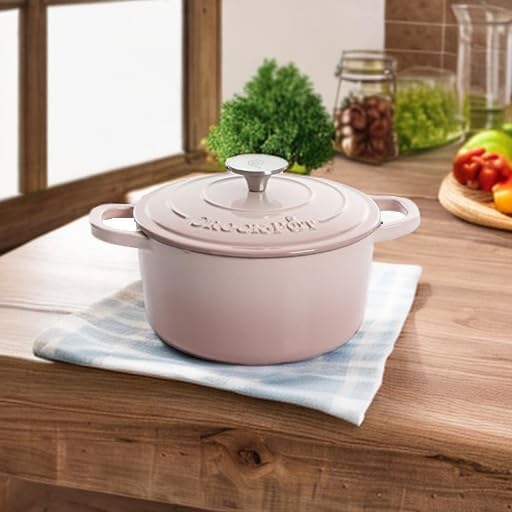 Crock-Pot Artisan Round Enameled Cast Iron Dutch Oven, 7-Quart, Pistachio Green