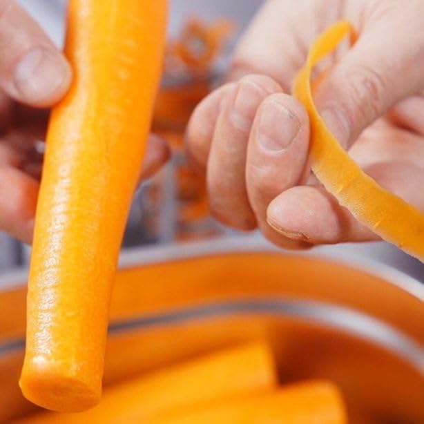 LOUIS TELLIER - Carrots Peeler on Stand - For large carrots up to Ø2.4 in - Stainless Steel Blade - High Efficiency