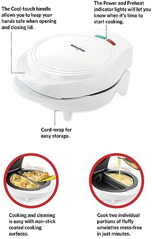 EUROSTAR Omelette Maker, White