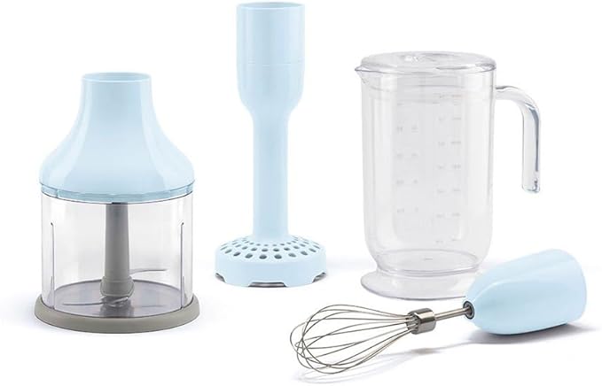 Smeg HBAC11PB Accessories Hand Blender Set of 4 Pastel Blue