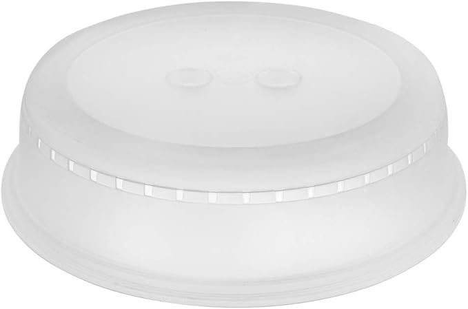 YBM HOME Microwave Splatter Cover Keeps Your Microwave Spotless During Food Heating, Anti-Splatter Plate Lid Cover, BPA Free and Dishwasher Safe (1, 2.5x10x9)