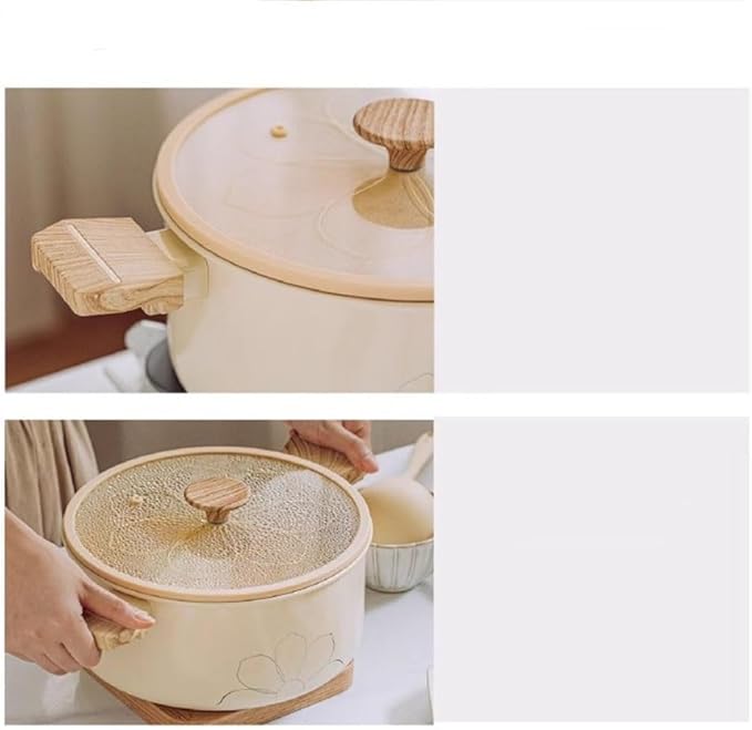 Non-stick Pan Household Wok Electric Two Ears Ceramic Pot Flat Frying Integrated
