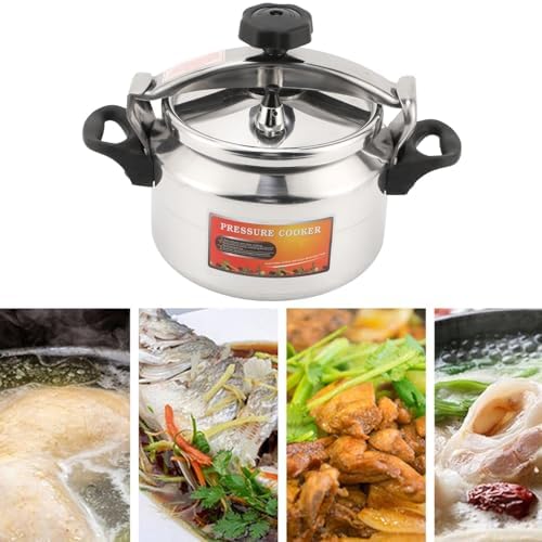 Pressure Cooker, Explosion Proof Stovetop Pressure Cooker with Double Bottom Canning Pot for Gas Stove Induction Cooker (3L)