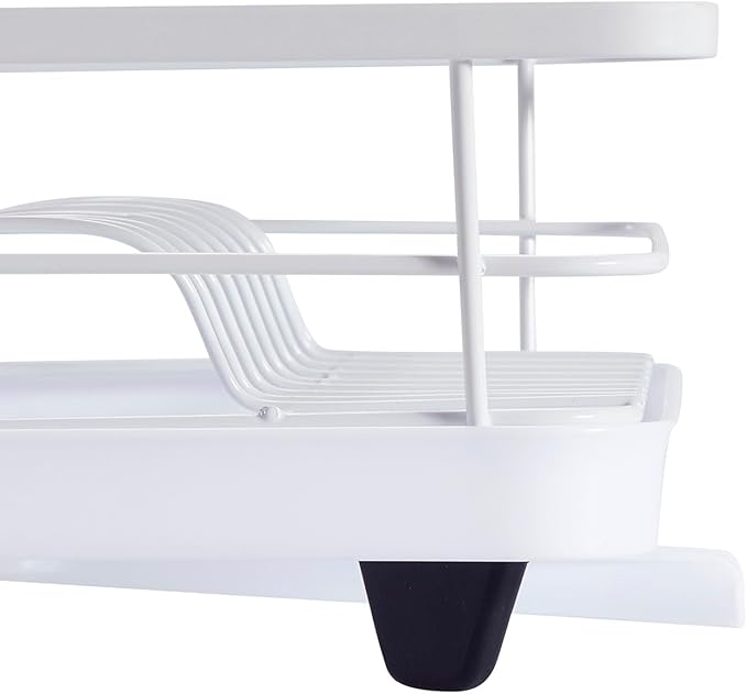 Dish Drying Rack 3 Piece Dish Drainer with Drainboard Set for Kitchen Counter ✅– Dish Rack with Removable Utensil Holder & Swivel Spout for Countertop ✅– DishRack for Plates, Cups & More, White