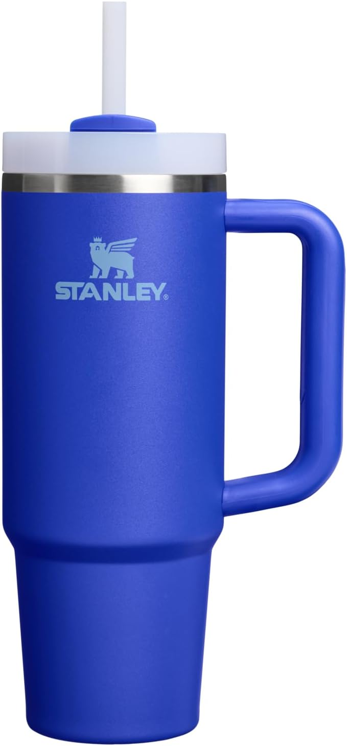 STANLEY Quencher H2.0 Tumbler with Handle and Straw 30 oz | Flowstate 3-Position Lid | Cup Holder Compatible for Travel | Insulated Stainless Steel Cup | BPA-Free | Cobalt