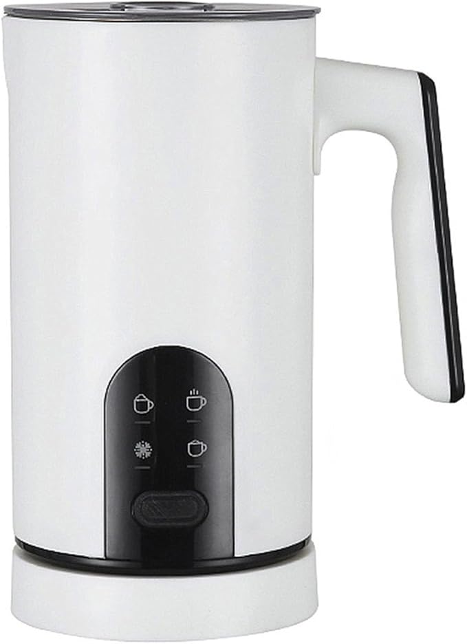 Electric Milk Frother, 4-in-1 Automatic Milk Steamer & Foamer 11.8oz/350ml, Automatic Warm and Cold Foam Maker and Milk Warmer for Latte, Cappuccinos, Macchiato (A)