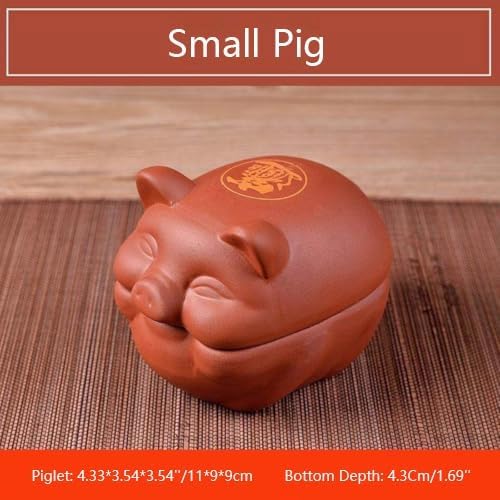 Ceramic Cooking with Lid small Heat Resistant Compatible Earthen Ceramic Cooking Pot Unglazed for Cooking, Rice Meat Soup Family Meals with Tray, spoon(15.5 * 12 * 12cm)