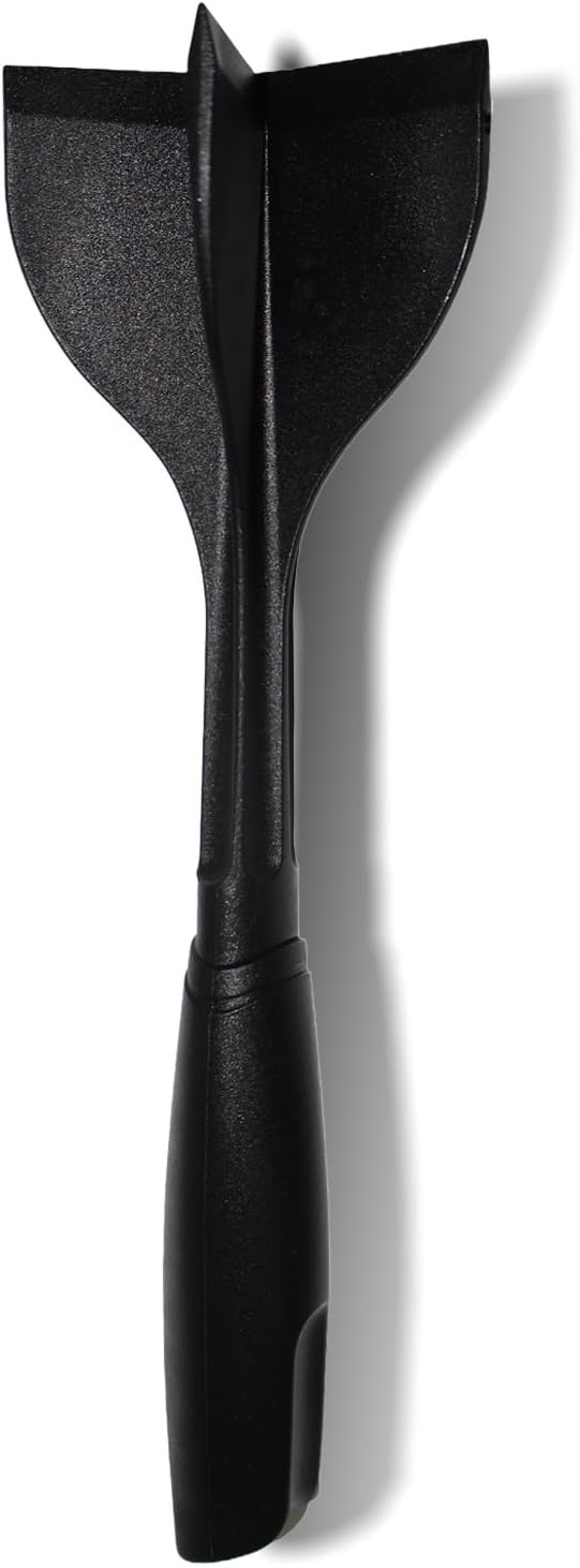 QPQ Good Grips Scoop And Avocado Masher Tool, Guacamole Masher- Slicing & Smashing, Ergonomic Non-Slip Handle, Perfect for Guacamole, Soft Fruits & Vegetables (Black)