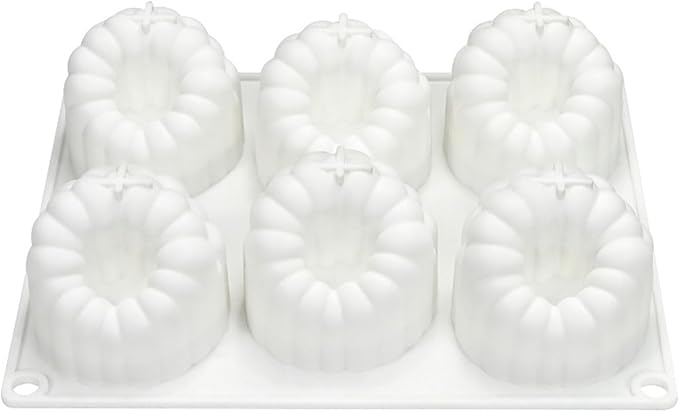 6 Cavity Large Raspberry Mousses Cake Mold Food Grade Silicone Chocolate Dessert Baking Mould Family Gathering Bakeware