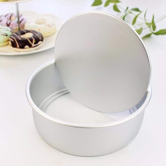 Cake Tin， Non-Stick Cake Mould, Baking ToolsBaking Mold,Cake Mould,Baking 2pcs 8inch Alloy Cake Pan Round Cake Mold Tray Non-Stick Baking Mould with Removable Bottom for Chirtmas Party Pans (Color : P