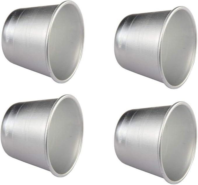 Set of 6 Nonstick Individual Tumblers Popovers| Chocolate Molten Pans| Pudding Cups| Raspberry Souffle Pot| Darioles Ramekins Brownies Mold - Size 3 Inches