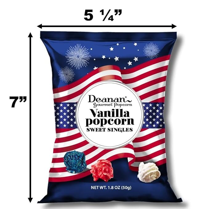 Deanan® Patriotic Vanilla Popcorn 12 Count (1.5 Cup ea)