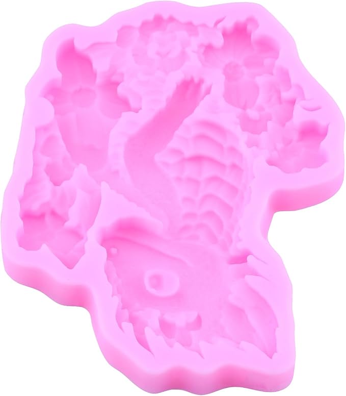 Dragon Fondant Mold Dragon Egg Silicone Molds For Cake Decoration Cupcake Topper Polymer Clay Chocolate Candy Gum Paste Set Of 4