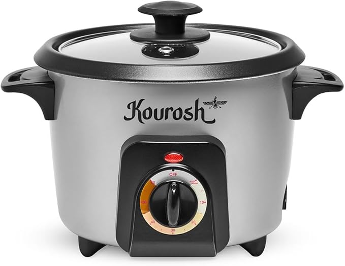 YEDI KOUROSH Automatic Persian Rice Cooker - Tahdig Rice Maker Perfect Rice Crust (4 CUP)