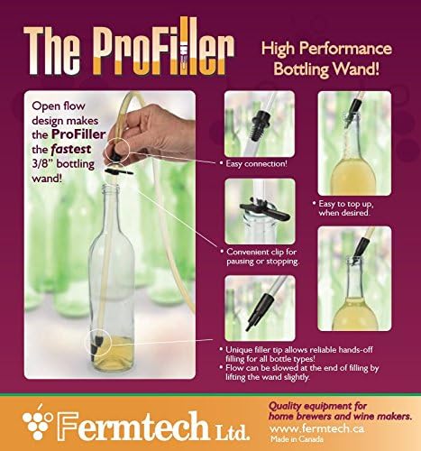 Fermtech Mini 14" Long Deluxe Siphoning Kit – Complete Home Brewing Equipment for Beer, Wine, Mead, and Craft Brew Making; Includes Auto Siphon Pump, Food-Grade Transfer Hose, and Bottling Wand