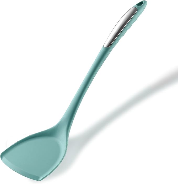 Tenta Kitchen Spatulas for Nonstick Cookware - Silicone Turner Spatula - Spatulas Silicone Heat-Resistant up to 600°F - Flexible & Thin Pancake & Egg Flippers-Kitchen Utensils for Cooking BPA