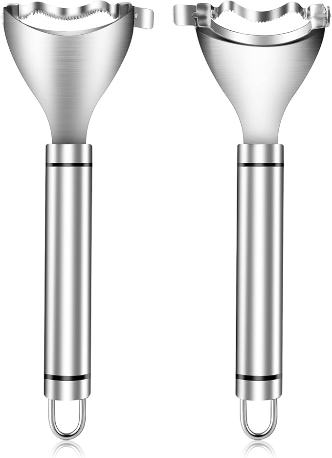 Magic Corn Peelers, Corn Stripper Corn Cob Stripper Tool,Corn Cob Peeler,Stainless Steel Corn Thresher With Ergonomic Handle For Kitchen Gadget (2pcs)