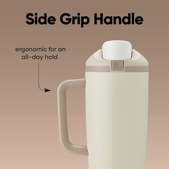 Owala FreeSip Tumbler - Stainless Steel - 40-oz. - Tan (Lightly Toasted) (Pack of 6)