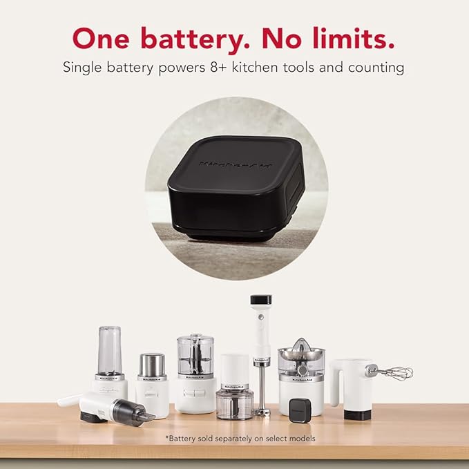 KitchenAid Go Cordless Personal Blender - battery sold separately, KSBR200, Porcelain White