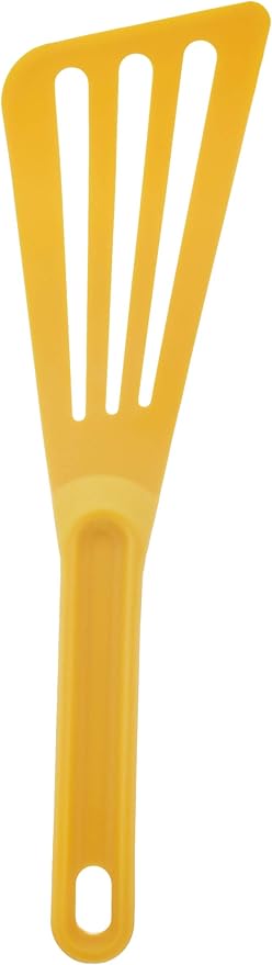 Mercer Culinary Hell's Tools Hi-Heat Slotted Spatula, 12 Inch x 3.5 Inch, Yellow