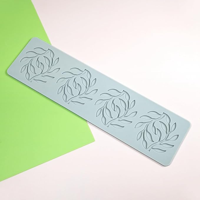TUKE Silicone Shapes Leaf Chocolate & Candy Molds - 3D Silicone Molds for Cake Decorating, Fondant, Resin, Soap & Sugar Craft (Leaf 10.64x2.88x0.12inch)