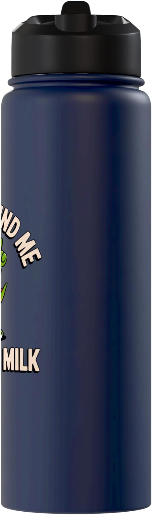 Please Remind Me To Get The Milk Funny Dinosaur Stainless Steel Insulated Water Bottle