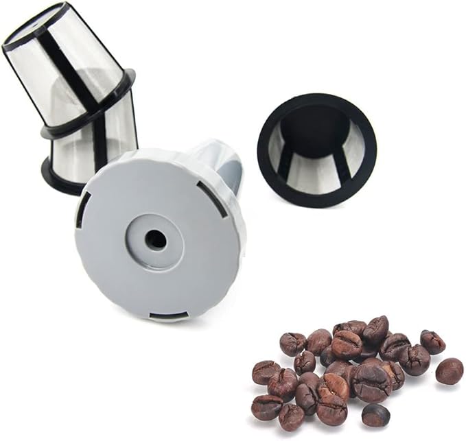 WOTOW Reusable Coffee Filter Set for K Cups Replacement Filter for Keurig My style Filter Housing Fits B30 B40 B50 B60 B70 Series(1 house + 3 filter)