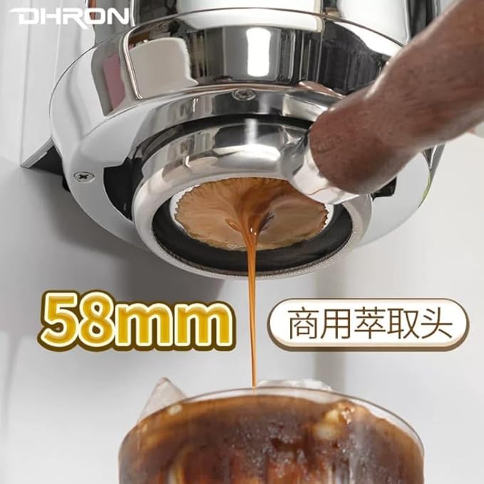 Semi-automatic commercial coffee machine for professional espresso and steam frothing in milk tea shops