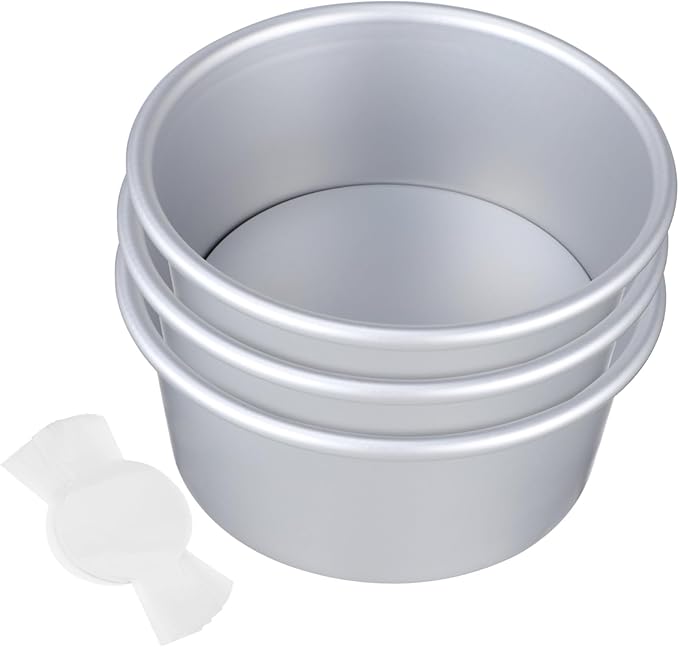 1set Round Cake Detachable Bottom Baking Liners for Baking Cakes Restaurants Bakeries Non-stick for